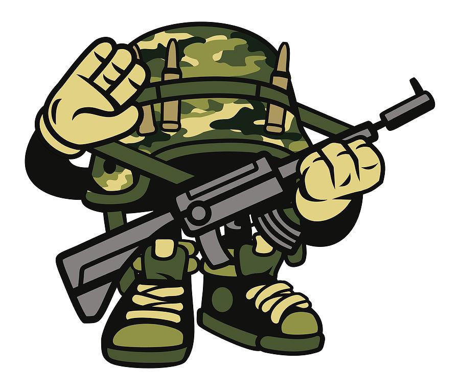 Soldier Digital Art by Long Shot - Pixels