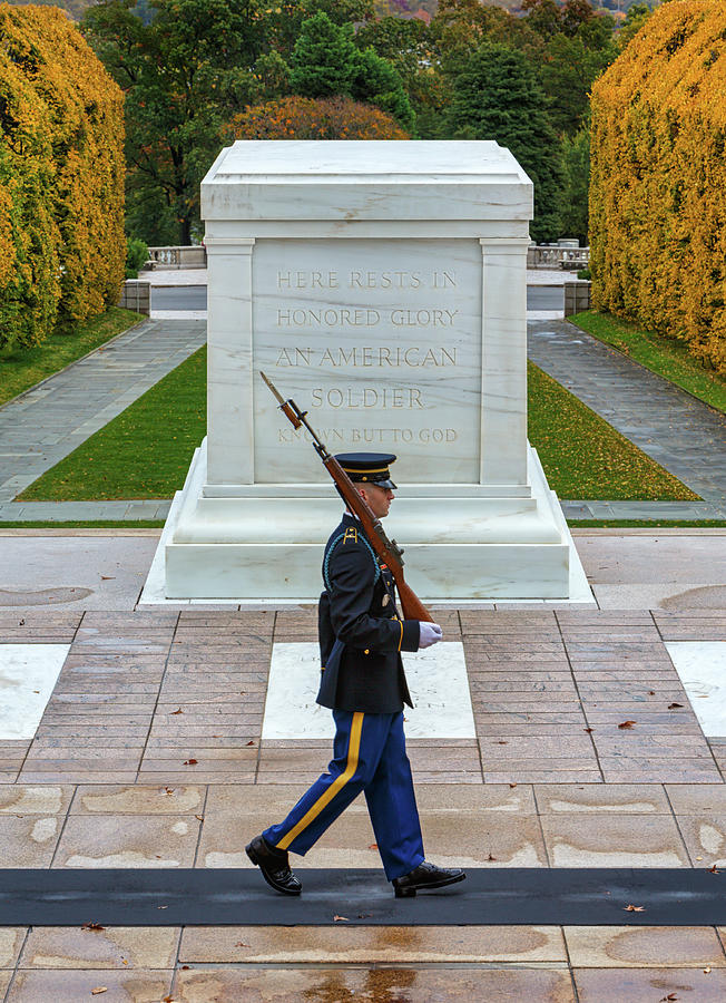Soldier at the Tomb of the Unknown Photograph by Jerry Fornarotto - Fine Art America