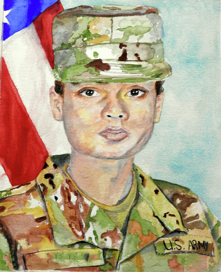 Soldier Painting by Barbara F Johnson