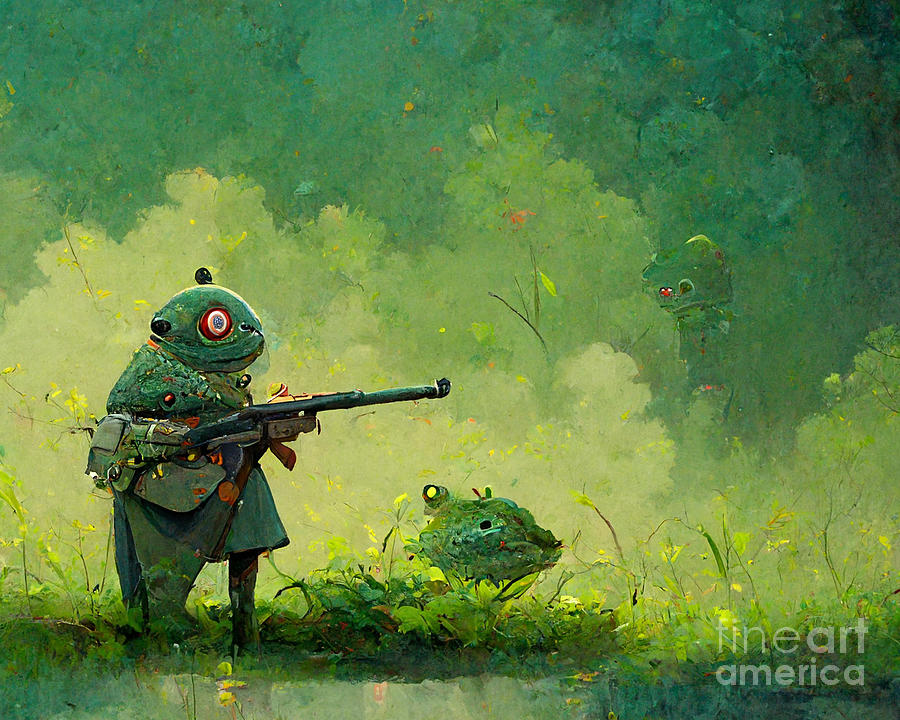 Soldier Frog Digital Art by Etiel - Fine Art America