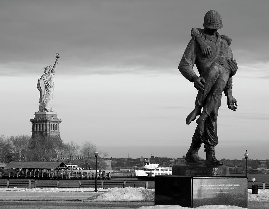Soldier of liberty NYC Photograph by Habib Ayat