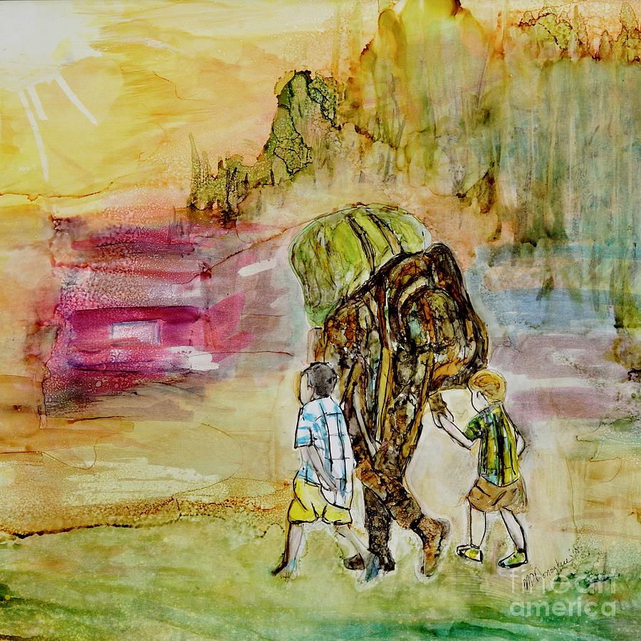 Soldier Returns Painting by Patty Donoghue