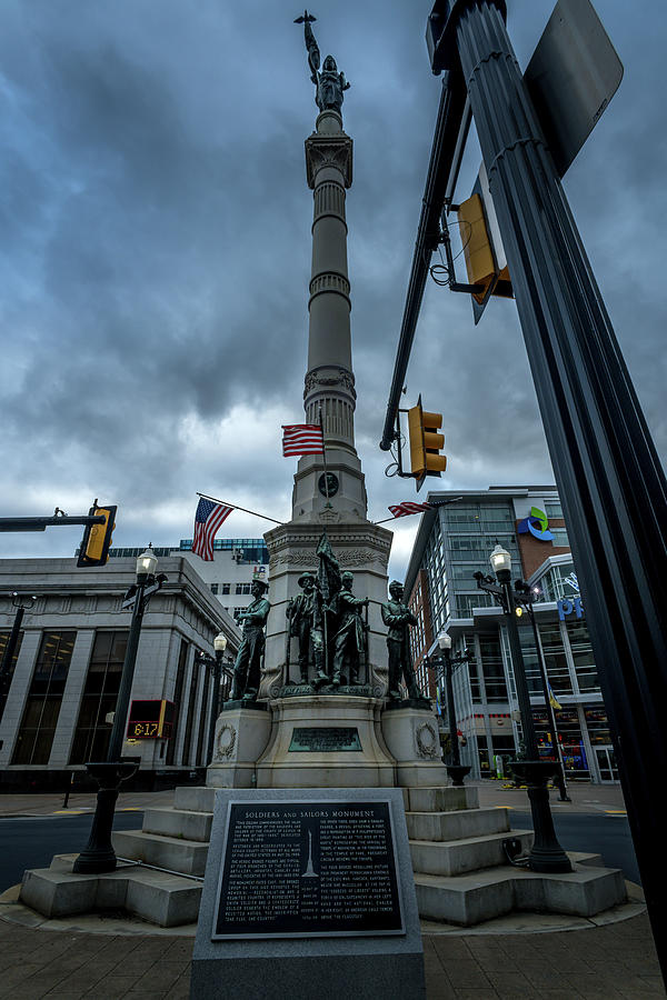 Soldiers and Sailors Monument Up Close Color Photograph by Jason Fink