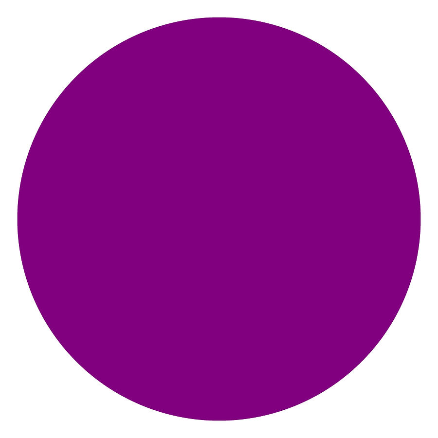 Solid Purple Circle Photograph by Bill Swartwout