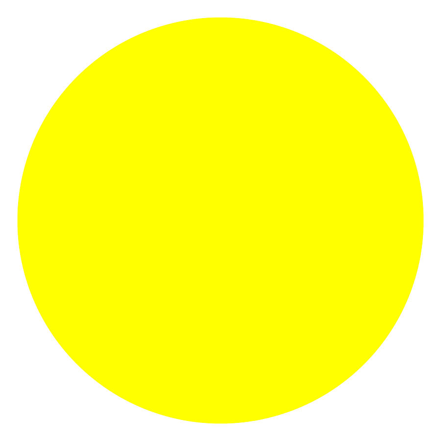 Solid Yellow Circle Digital Art by Bill Swartwout