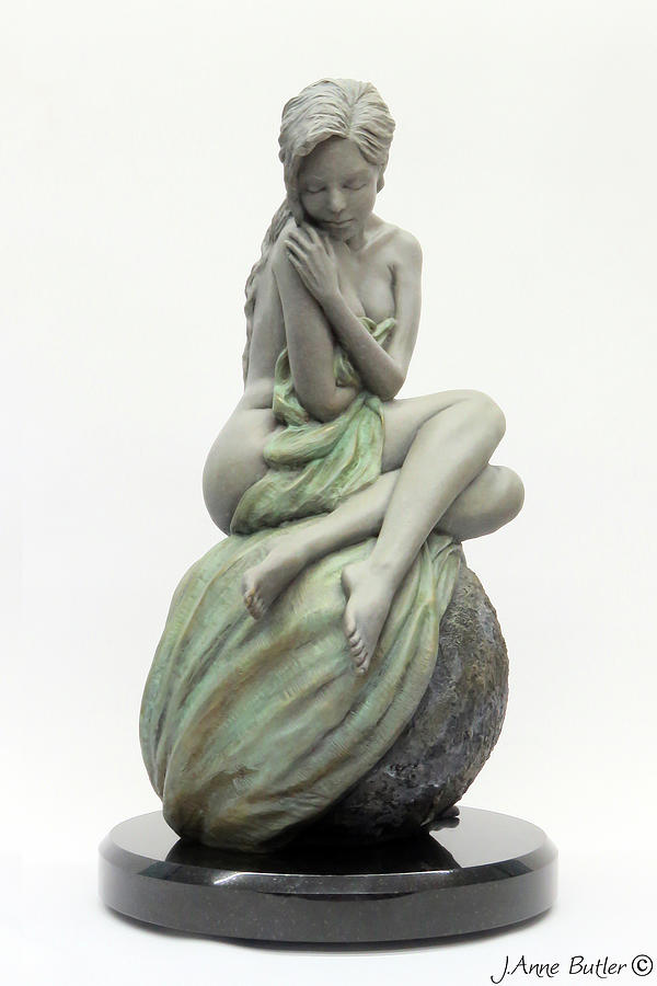 Nude Sculpture - Solitaire Bronze Sculpture by J Anne Butler