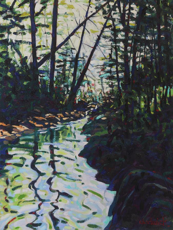 Solitaire Creek Painting by Phil Chadwick