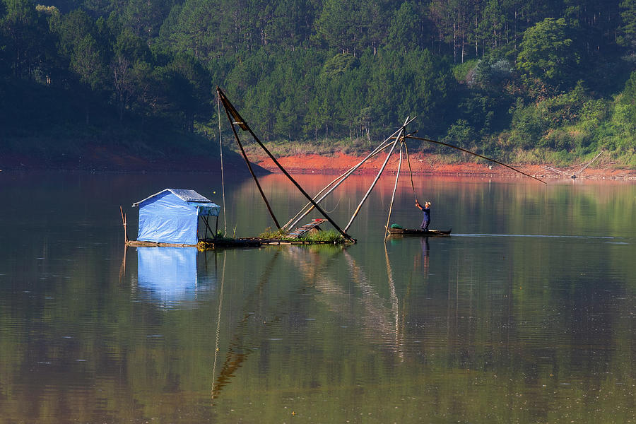 Solitary Between Lake Photograph by Khanh Bui Phu