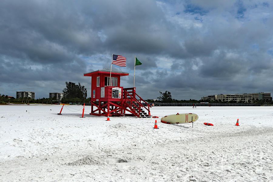 Summer Photograph - Solitary Siesta Key Beach  by Christiane Schulze Art And Photography