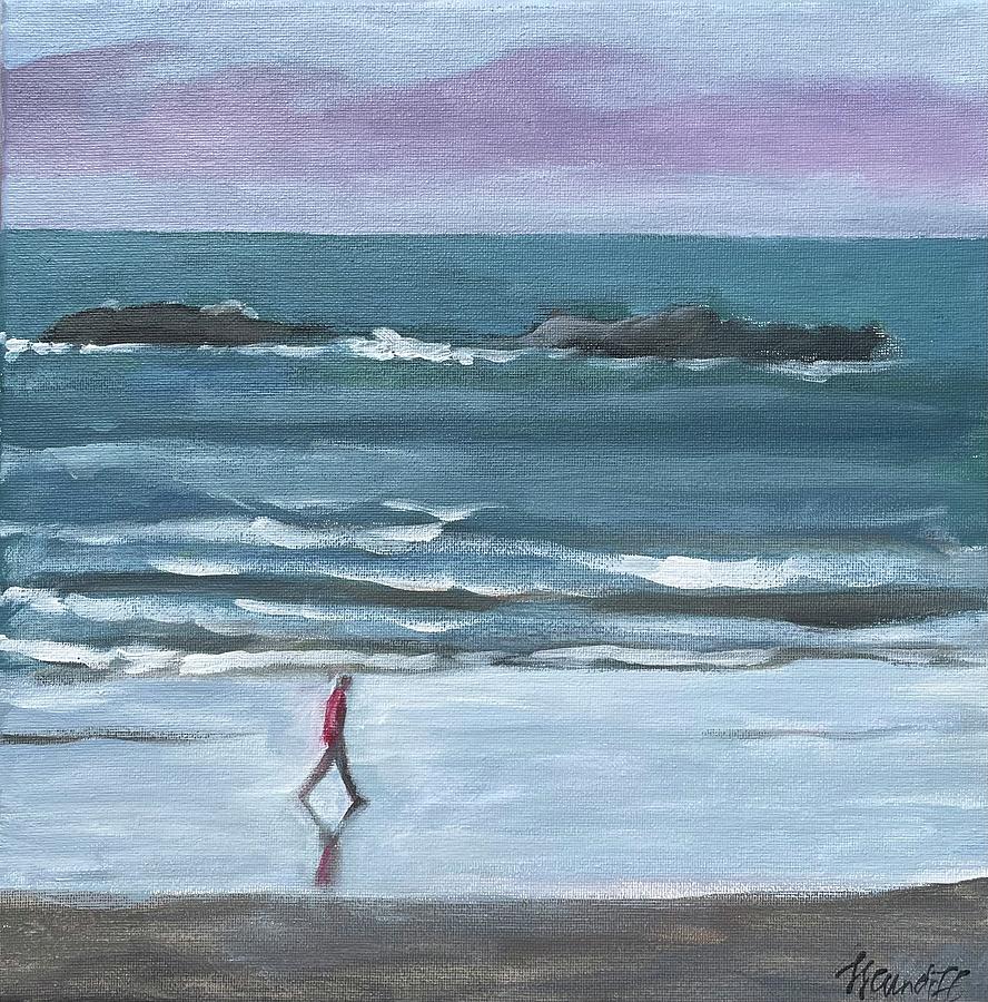 Solitary Walk Painting by Laura Lee Cundiff