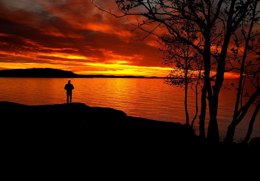 Solitude at Sunset Photograph by Deb Beausoleil