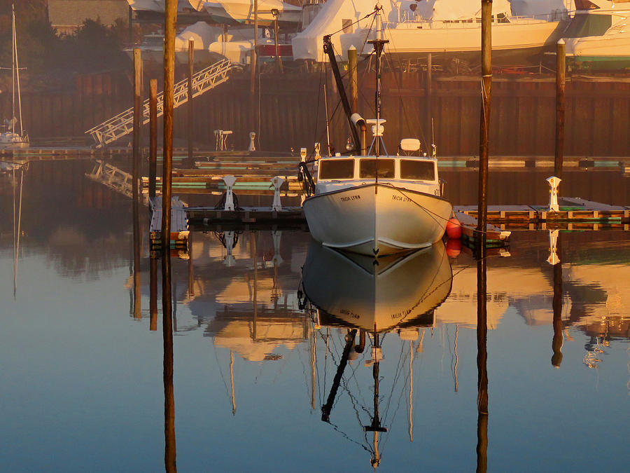 Sesuit Harbor In Fog Photograph By Dianne Cowen Cape Cod Photography 