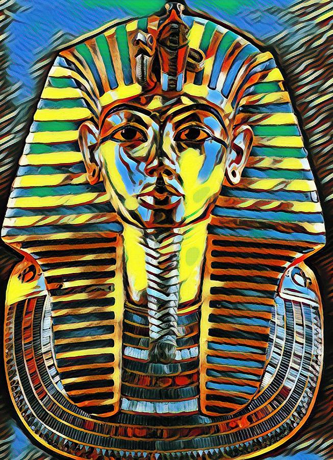 Sollog Pop Art King Tut Digital Art by Sollog Artist | Fine Art America