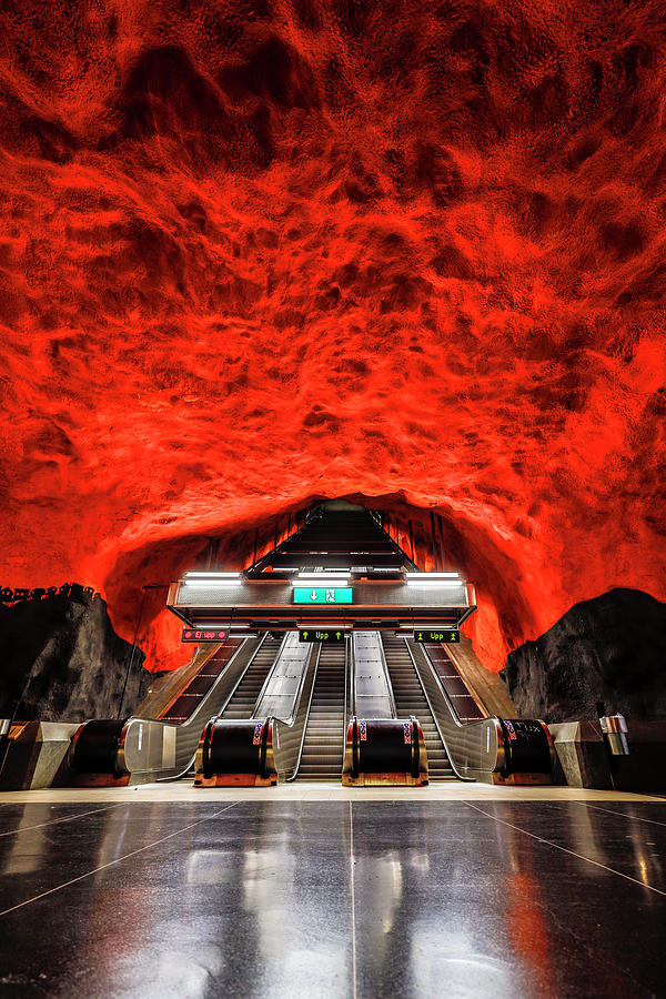 Solna subway, Stockholm Photograph by Alexander Farnsworth