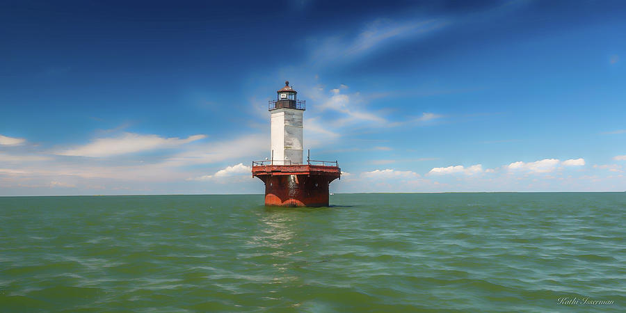 Solomons Lump Lighthouse Painterly Photograph by Kathi Isserman