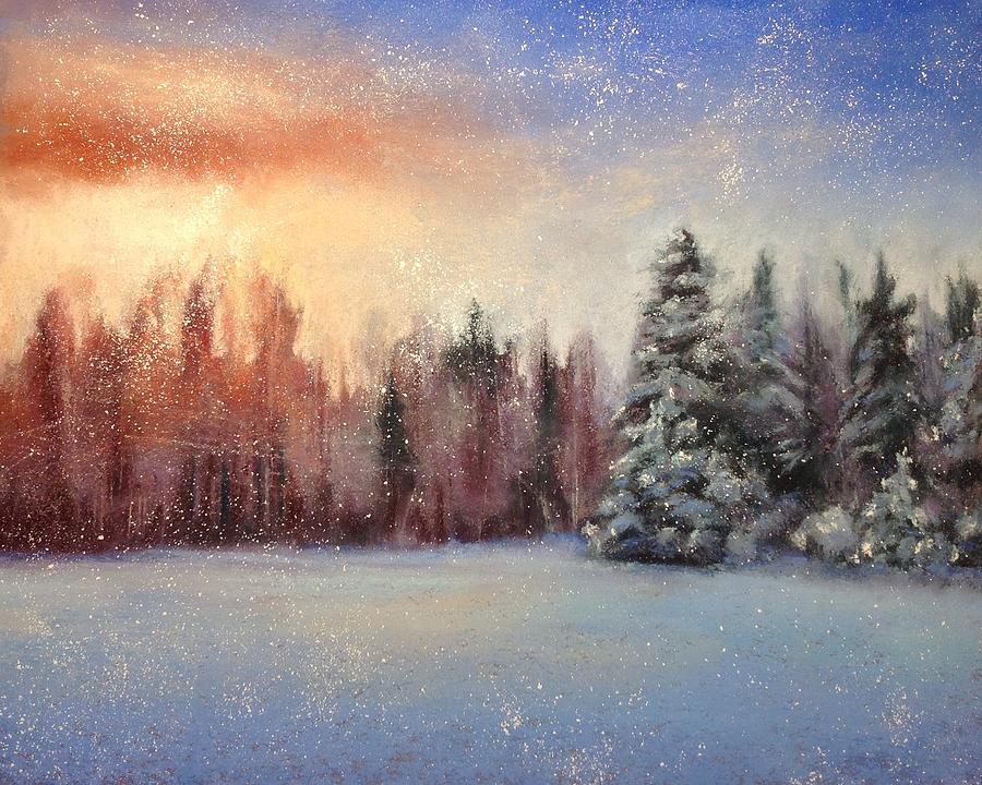 Solstice Glow Pastel by Donna Theresa - Fine Art America