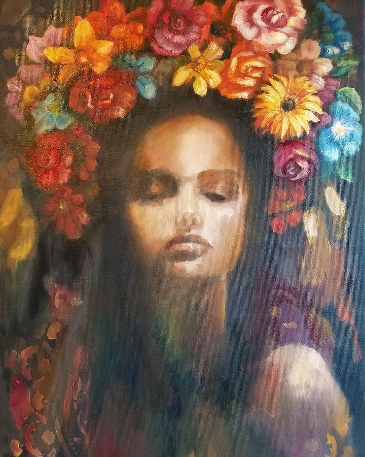 Solstice Soul Painting by Caroline Philp