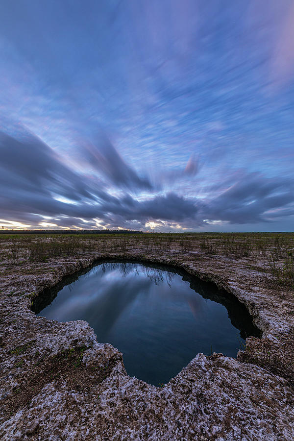 Solution Hole at Dawn II Photograph by Claudia Domenig - Pixels