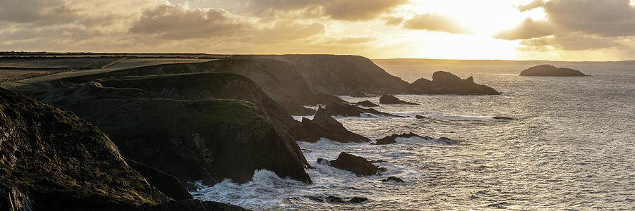 Solva Cliffs Sunrise Pembrokeshire Coast Wales Photograph by Sonny Ryse