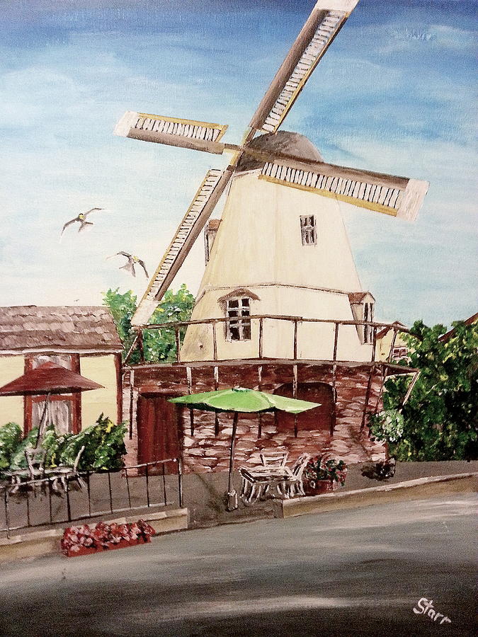 Architecture Painting - Solvang by Irving Starr