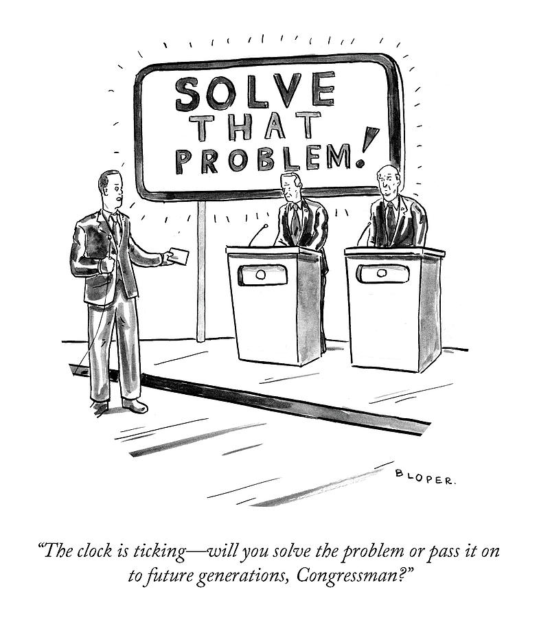 Solve That Problem Drawing by Conde Nast