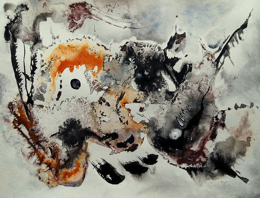 Inks Painting - Sombatango Kugasai by Wolfgang Schweizer Inks Painting - Sombatango Kugasai by Wolfgang Schweizer