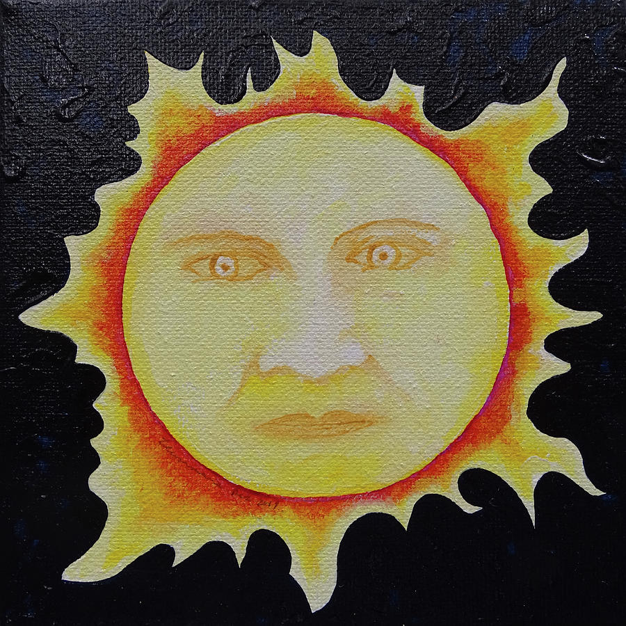 Somber Sun Painting by Teresamarie Yawn