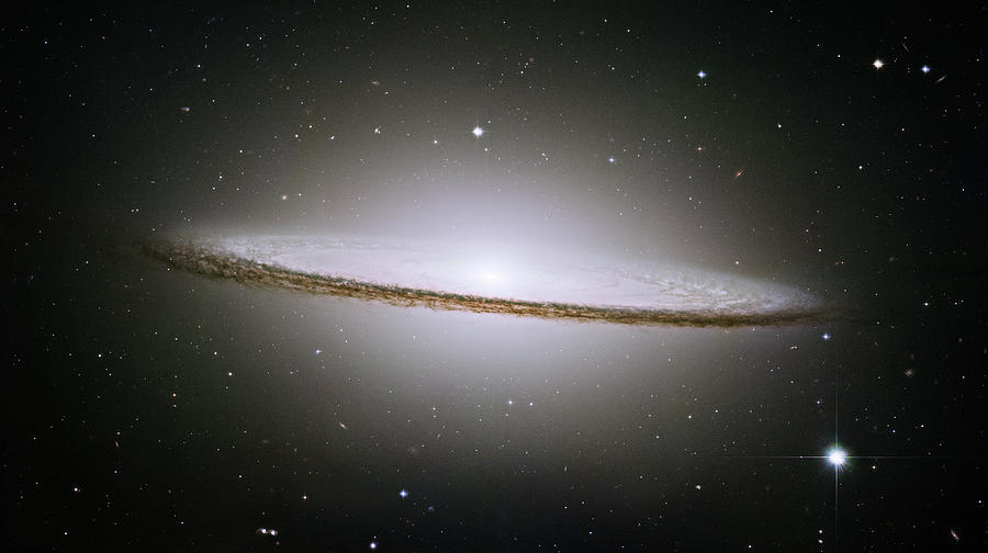 Interstellar Photograph - Sombrero Galaxy M104 by Nasa