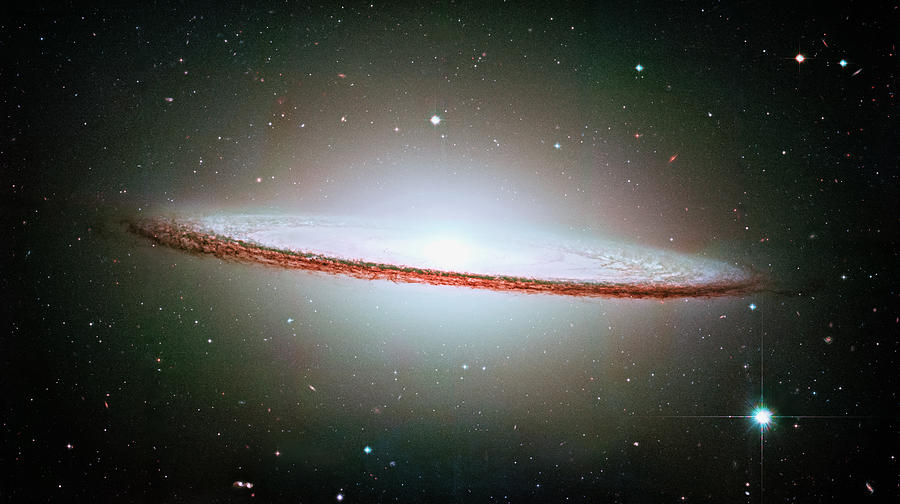 Interstellar Photograph - Sombrero Galaxy by Mango Art