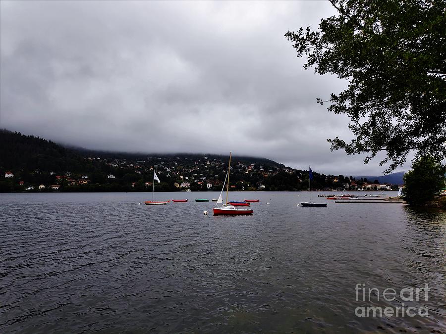 Some Colorful Boats On The Lake In Gerardmer Photograph