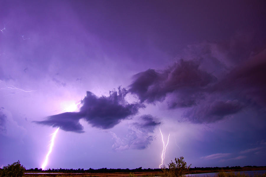 Some Cracks of Nebraska Thunder 023 Photograph by Dale Kaminski