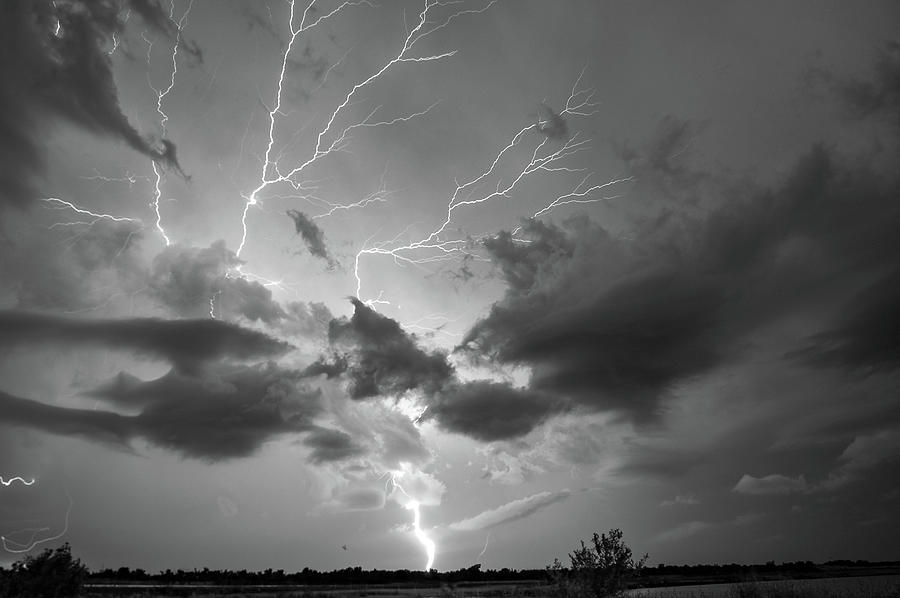 Some Cracks of Nebraska Thunder 024 Photograph by Dale Kaminski