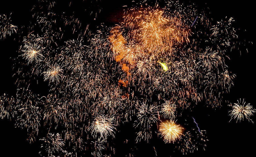 Some July 3rd Fireworks Photograph by Ed Williams