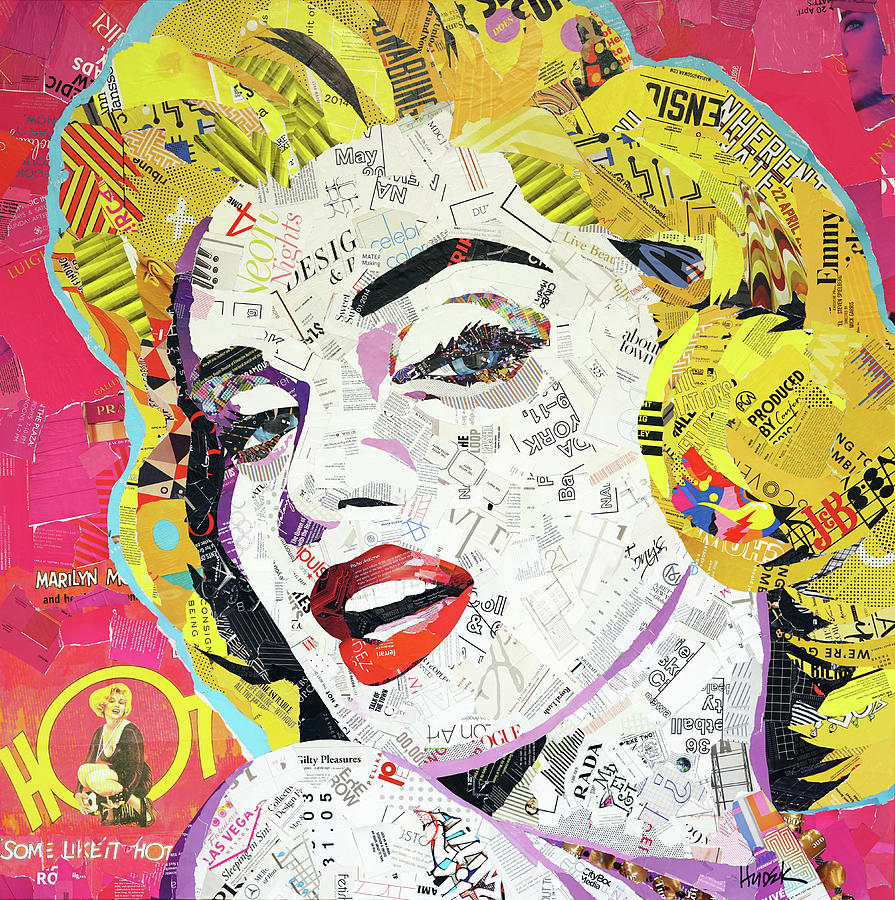 Marilyn Monroe Some Like it Hot Pink Mixed Media by James Hudek - Fine ...
