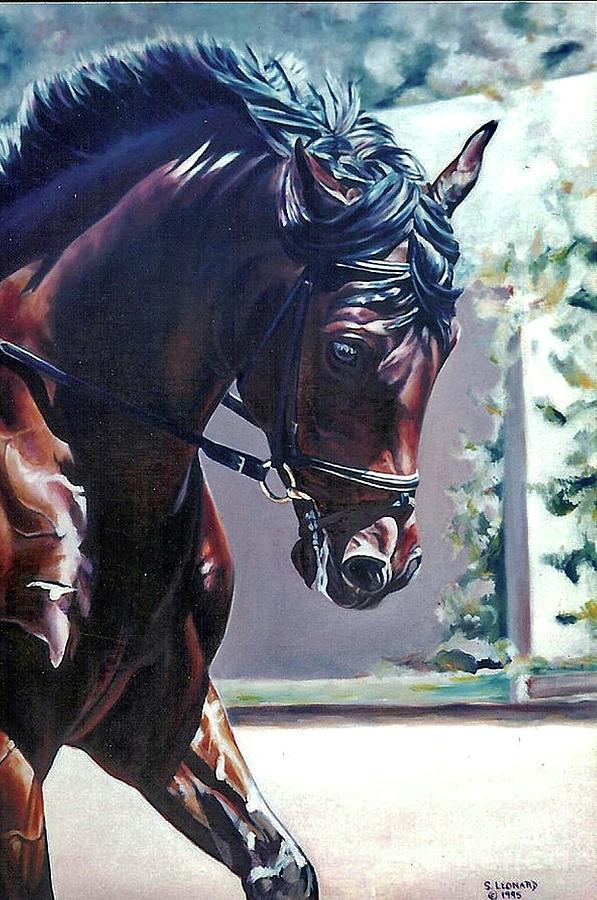 Horse Painting - Somerset by Suzanne Leonard