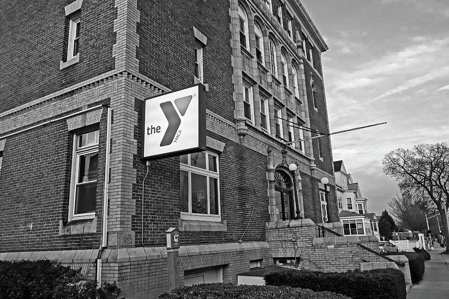 Somerville Massachusetts Highland Ave YMCA Black and White Photograph by Toby McGuire