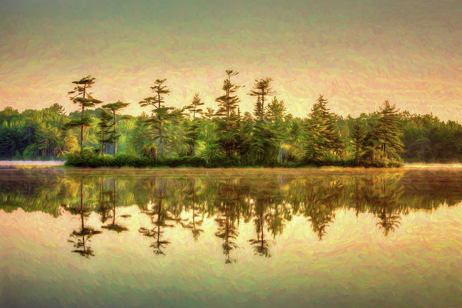Somes Sound A5858 Painterly Photograph by Greg Hartford