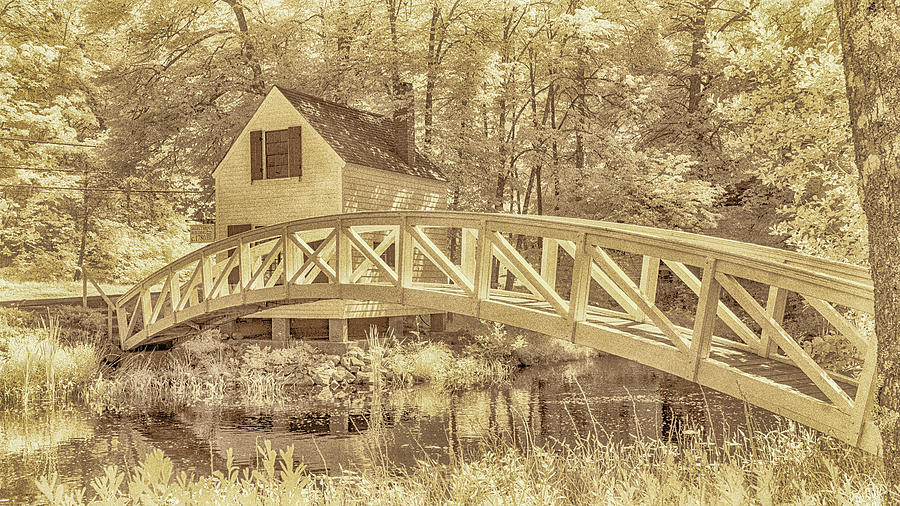 Somesville Bridge Maine Photograph by Jim Cook