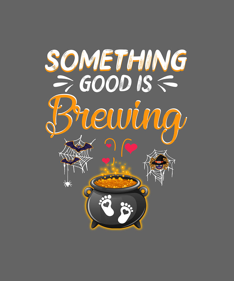 Something Good is Brewing Pregnancy Baby Reveal Halloween Digital Art by Felix | Fine Art America