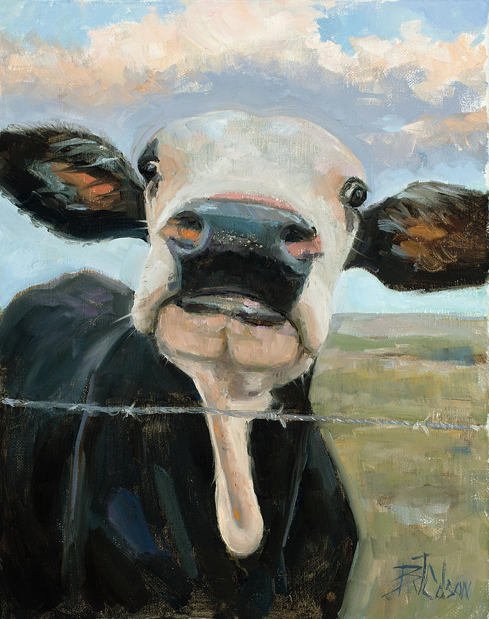 Something in the way she Moos Painting by Billie Colson