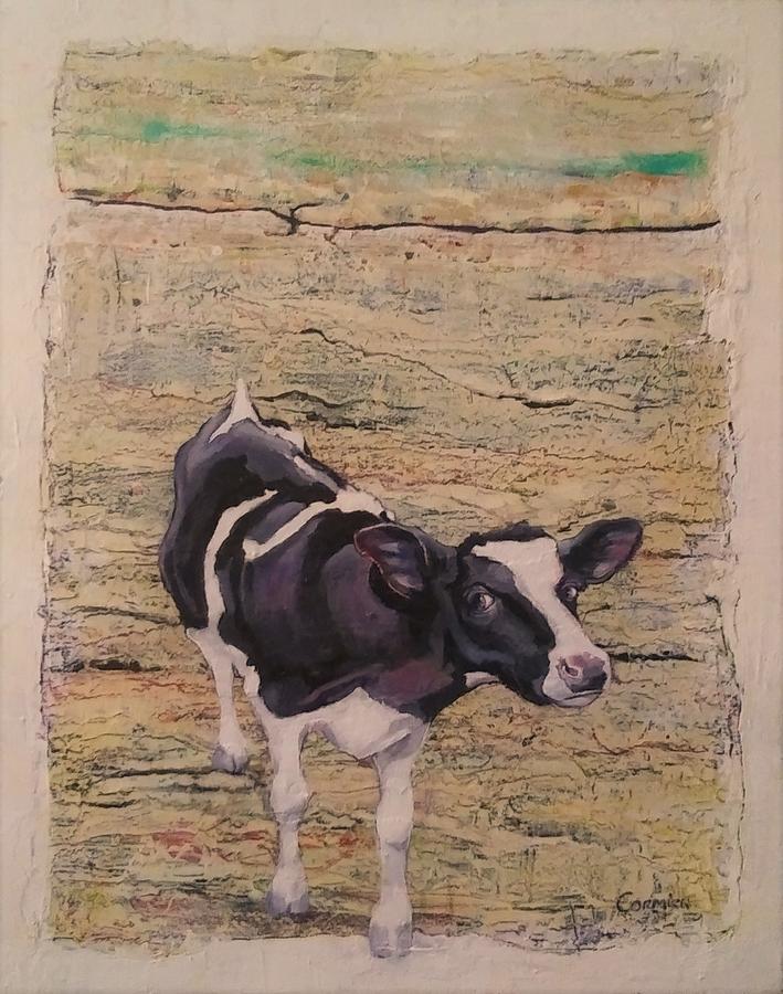 Something in the Way She MOOS Painting by Jean Cormier
