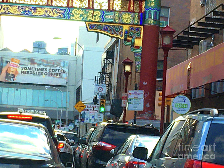 Sometimes Coffee Needs Its Coffee-Chinatown Friendship Gate Philadelphia Photograph by Robyn King
