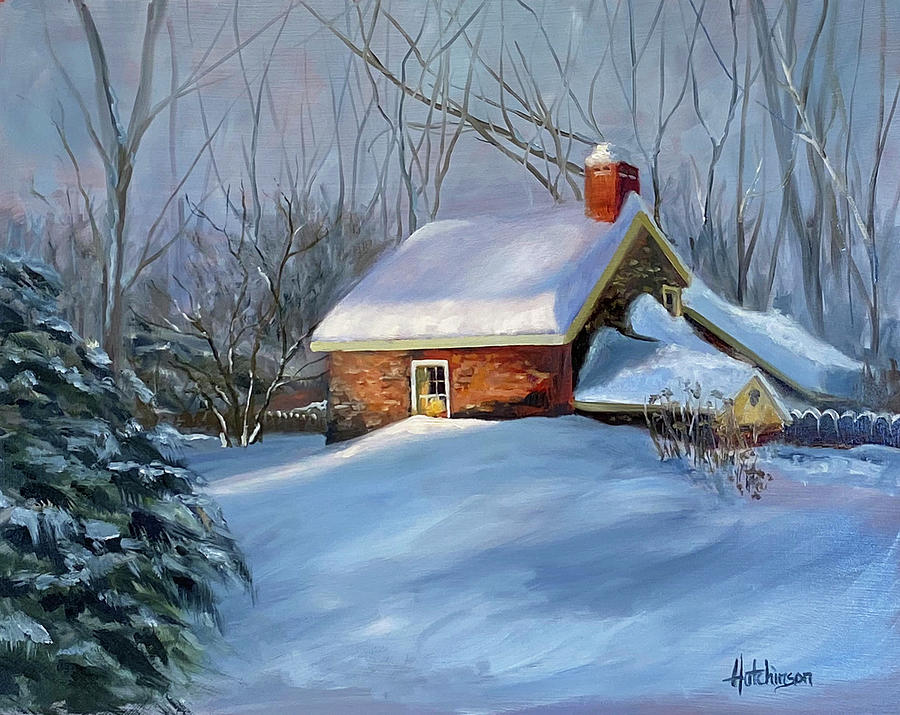 Winter Painting - Sometimes in Winter by Diane Hutchinson