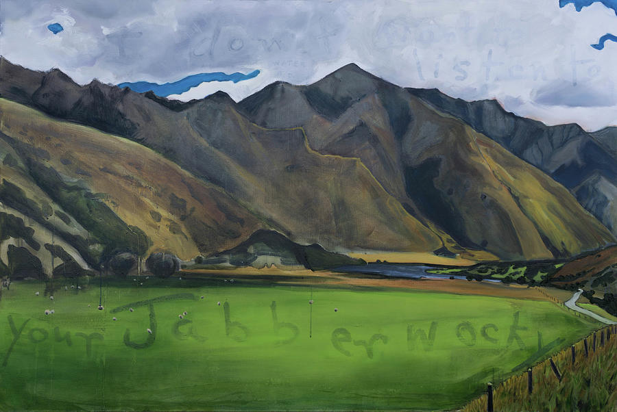 Somewhere Around Queenstown Painting by Whitney Palmer