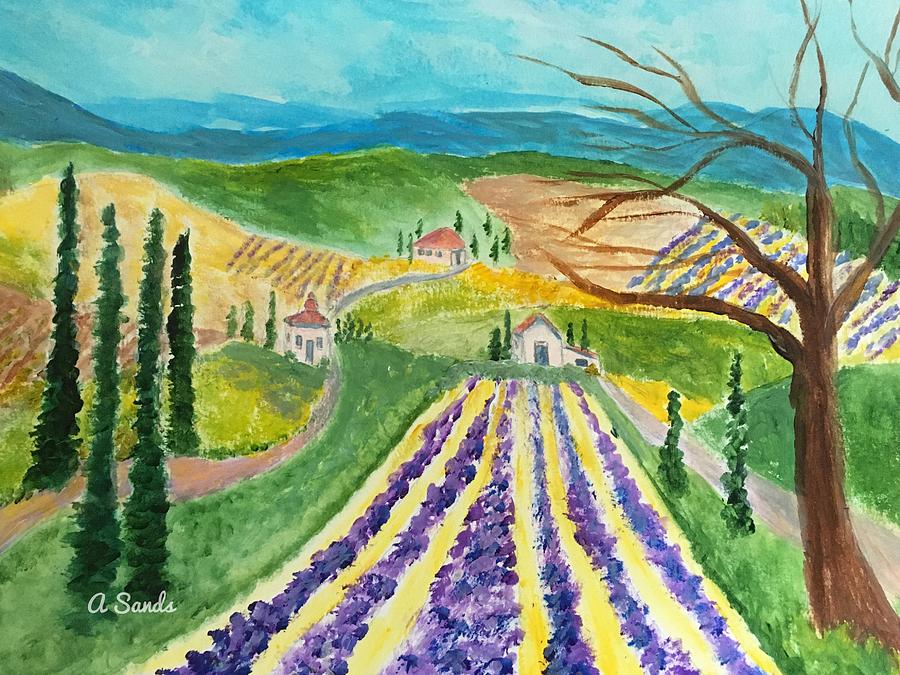 Somewhere in Tuscany Painting by Anne Sands