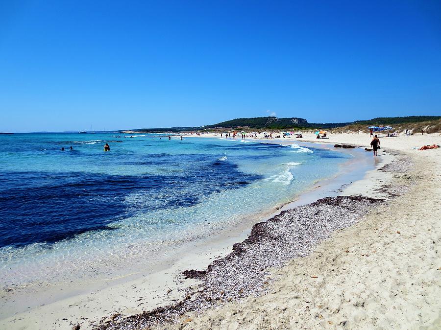 Son Bou beach in Minorca , Balearic Islands, Spain Photograph by ...