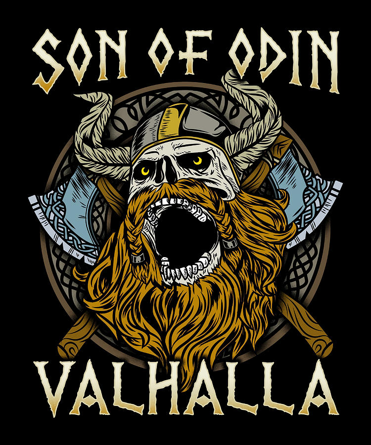 Son Of Odin Viking TShirt cute Painting by Kennedy Grace | Fine Art America