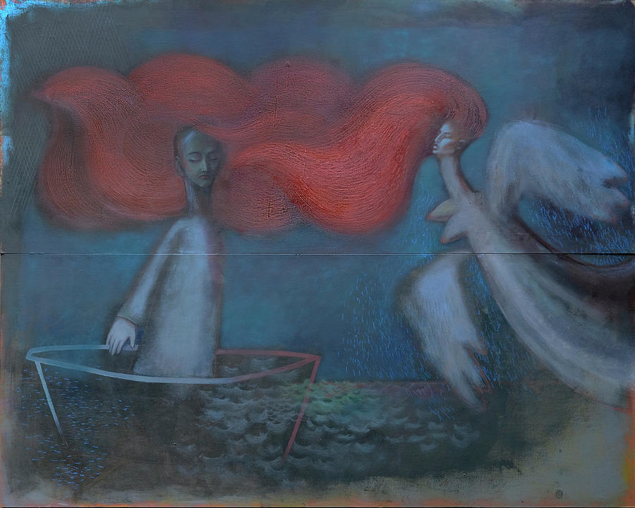 Song of Siren Painting by Agnese Kurzemniece