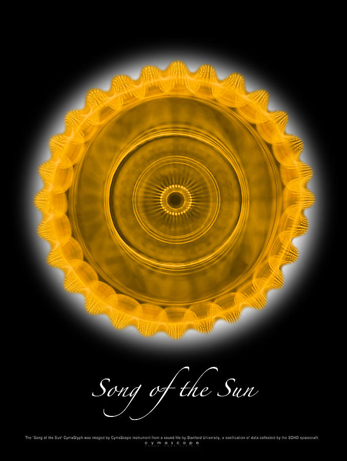 Cymatics Photograph - Song of the Sun #3 by CymaScope