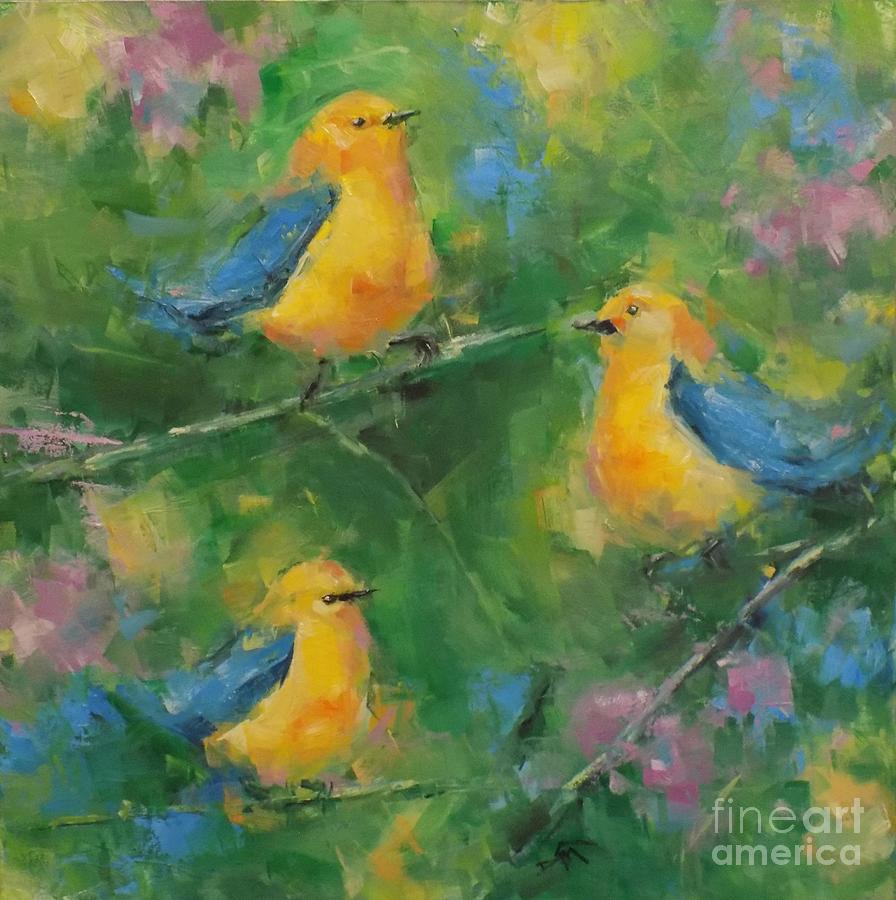 Songbirds Painting by Dan Campbell
